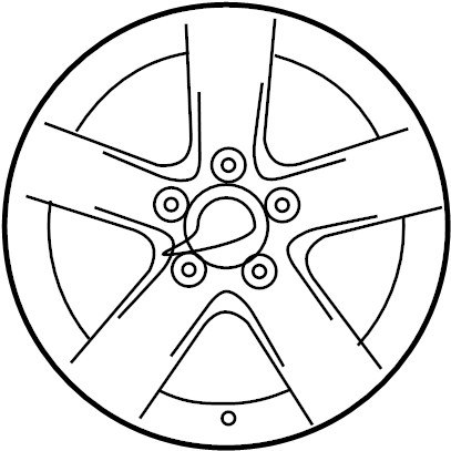 View 9965R56050 Wheel Full-Sized Product Image