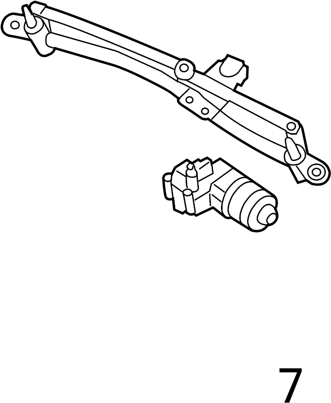 View BN8V67340 Windshield Wiper Motor (Front) Full-Sized Product Image