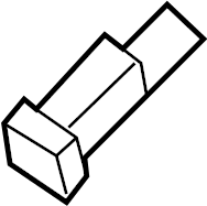 View BN8V509H1 Roof Molding Grommet (Right) Full-Sized Product Image