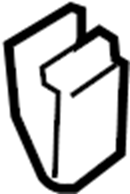 View BP4K50674B Door Seal Clip (Left) Full-Sized Product Image