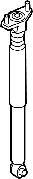 View B37F28910E Suspension Shock Absorber (Rear) Full-Sized Product Image