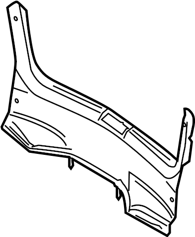 View B36M6889XA Rear Body Panel Trim Panel (Rear) Full-Sized Product Image