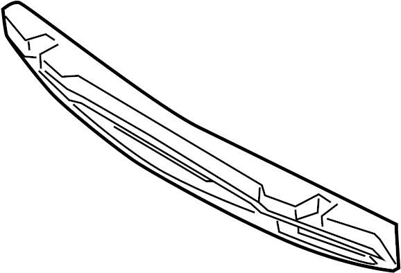 View BN8F50311B Bumper Impact Absorber (Rear) Full-Sized Product Image