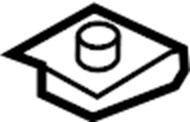 View B45556135 Nut. Bumper. Clip. Cover. (Lower) Full-Sized Product Image