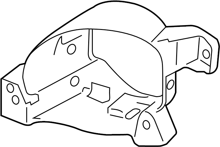 View BGV851684A Fog Light Bracket (Right, Rear) Full-Sized Product Image
