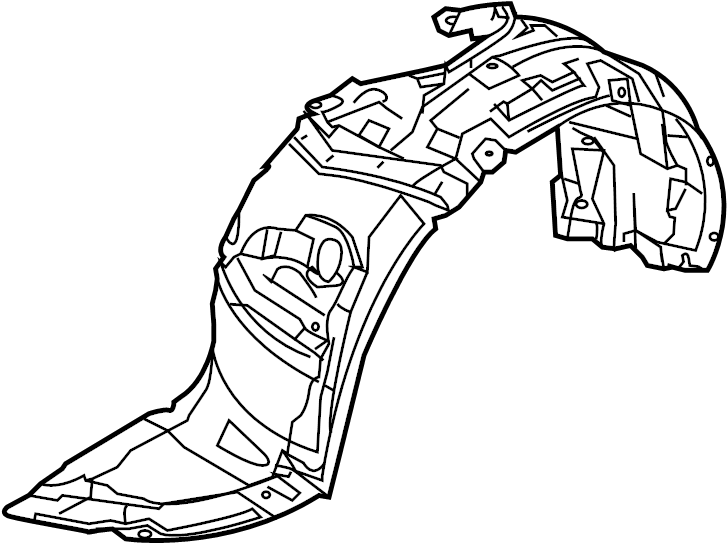 View BFD156130 Fender Splash Shield (Right, Front) Full-Sized Product Image