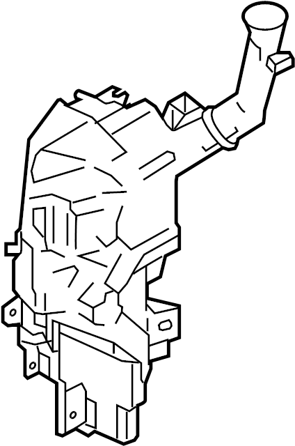 View BBM467480A Reservoir Assembly. Tank, Washer. (Front) Full-Sized Product Image