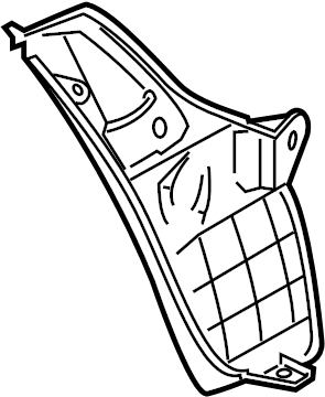 View BBN250341A Bumper Splash Shield (Right) Full-Sized Product Image