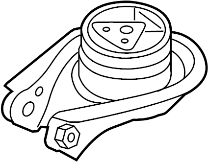 View BBN539040A Engine Mount (Rear, Upper) Full-Sized Product Image