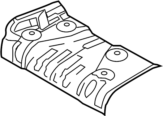 View BFD156454A Insulator. Floor. Muffler shield. (Right) Full-Sized Product Image