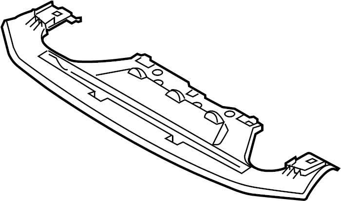 View B45A500S0C Bumper Cover Support Rail (Upper, Lower) Full-Sized Product Image