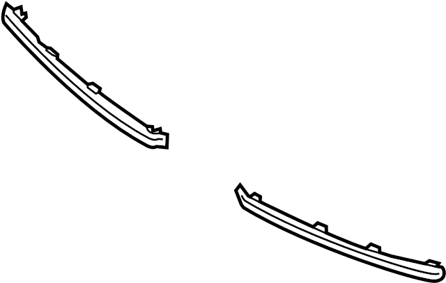 View B63D50B51 Grille Molding (Left, Upper) Full-Sized Product Image