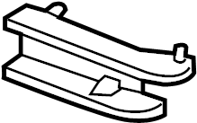 View B63C50164 Grille Molding (Left, Lower) Full-Sized Product Image