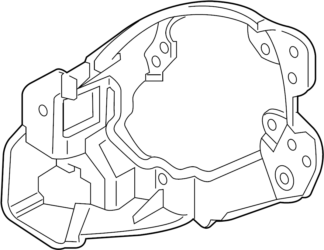 View B63B51684 Fog Light Bracket (Right, Rear) Full-Sized Product Image
