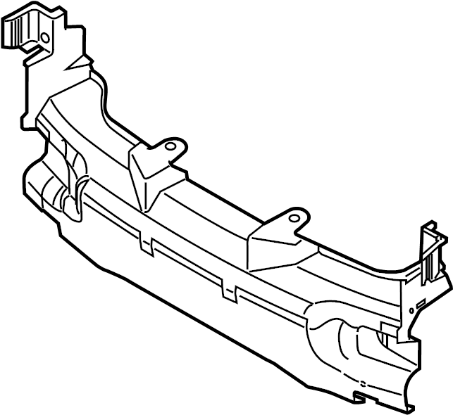 View BHN2501C0B Radiator Support Air Deflector (Lower) Full-Sized Product Image
