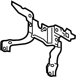 View B45A5215Y Hood Latch Support Full-Sized Product Image