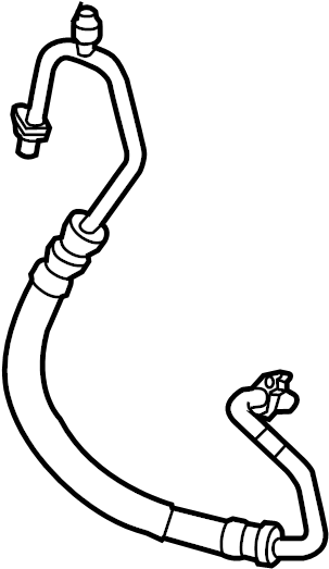 View BJS761461 A/C Refrigerant Discharge Hose Full-Sized Product Image