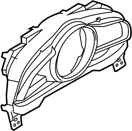 View BHN255214 Cluster. Instrument. Bezel.  Full-Sized Product Image
