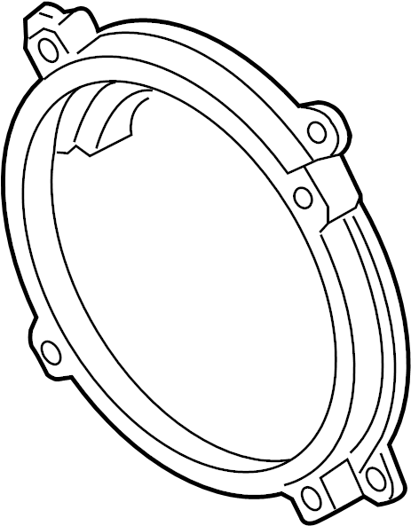 View BJS966A61 Radio Speaker Bracket (Front) Full-Sized Product Image