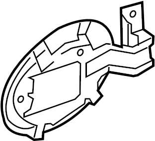 View B45C42410 Fuel Filler Door (Front) Full-Sized Product Image