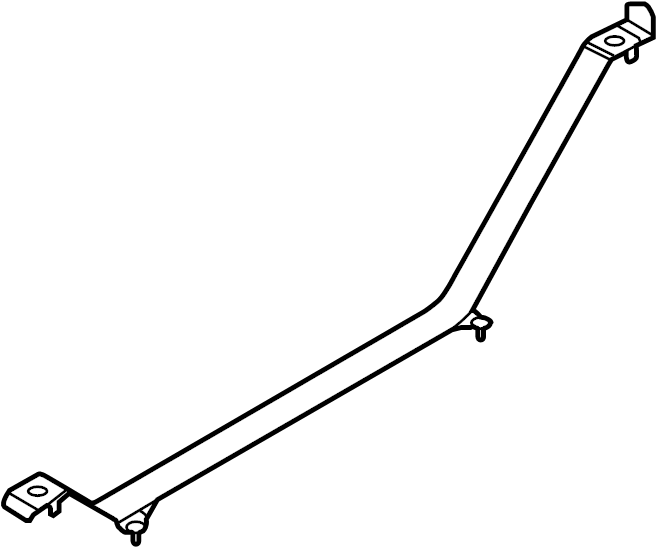 View B45A42710 Fuel Tank Strap (Right) Full-Sized Product Image