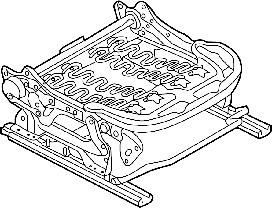 View BJS788A00 Seat Track (Right, Front) Full-Sized Product Image