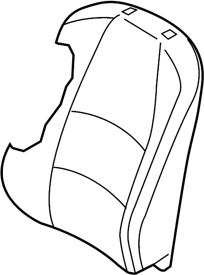 View BAJP8818102 Seat Back Cushion Cover Full-Sized Product Image