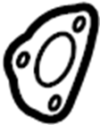 View K80140450 Exhaust Pipe to Manifold Gasket (Front) Full-Sized Product Image
