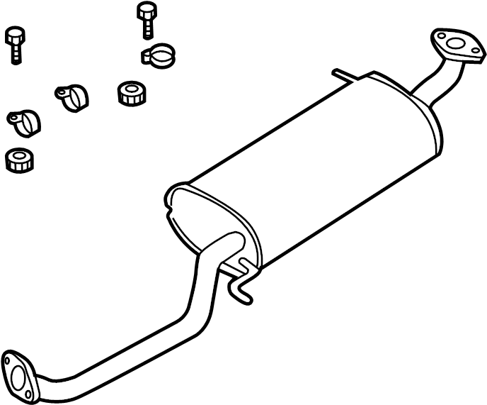 View AJ1740100B Exhaust Muffler Full-Sized Product Image