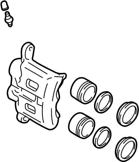 View LC623371X Disc Brake Caliper (Left) Full-Sized Product Image