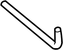 View LC6267501A Windshield Washer Hose (Front) Full-Sized Product Image