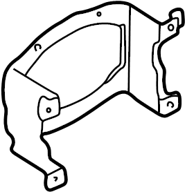 View LD52669BX Radio Speaker Bracket (Right, Rear) Full-Sized Product Image