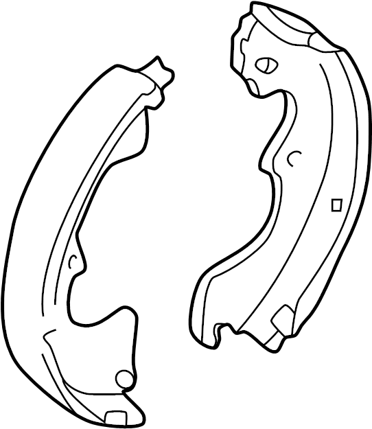 View LDY42638ZA Shoe Set, Brake. Shoes. (Rear) Full-Sized Product Image