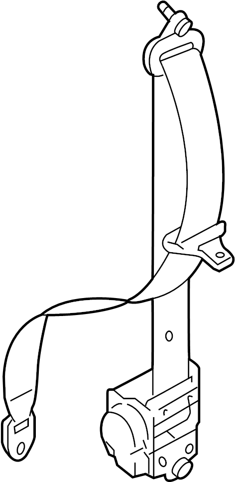 View TDY157L3000 Seat Belt Lap and Shoulder Belt (Right, Front) Full-Sized Product Image