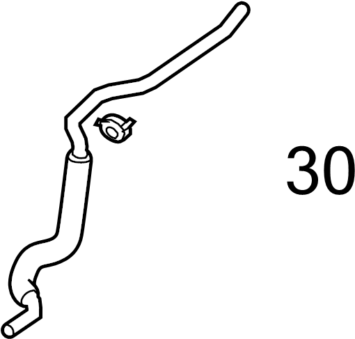 View CY0215285B Engine Coolant Overflow Hose Clip Full-Sized Product Image
