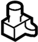 View F1Y1614J6 A/C Service Valve Cap (Rear) Full-Sized Product Image