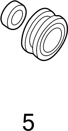 View 996068302 Accessory Drive Belt Idler Pulley Bearing Full-Sized Product Image
