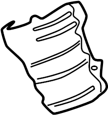 View BP4W13390 Exhaust Manifold Heat Shield (Lower) Full-Sized Product Image