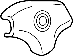 View NC1057K00B00 Steering Wheel Air Bag Full-Sized Product Image