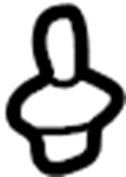 View NA01R1234A Drip rail fastener. FASTENER, Rain RAIL. (Right, Rear) Full-Sized Product Image