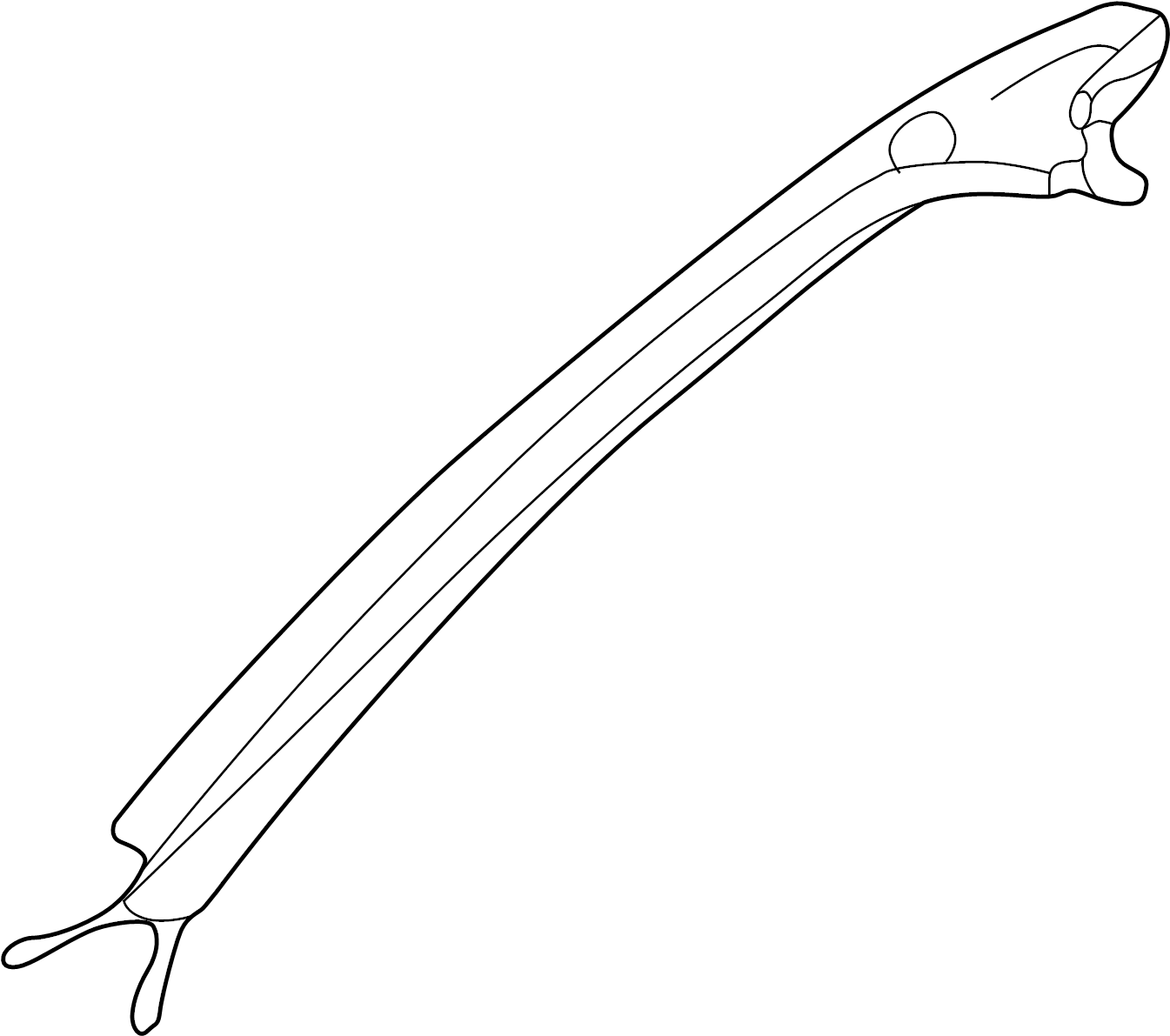 View N07768160A02 Body A-Pillar Trim Panel (Right) Full-Sized Product Image