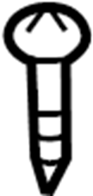 View 9CS600520 Bumper Cover Screw (Lower) Full-Sized Product Image