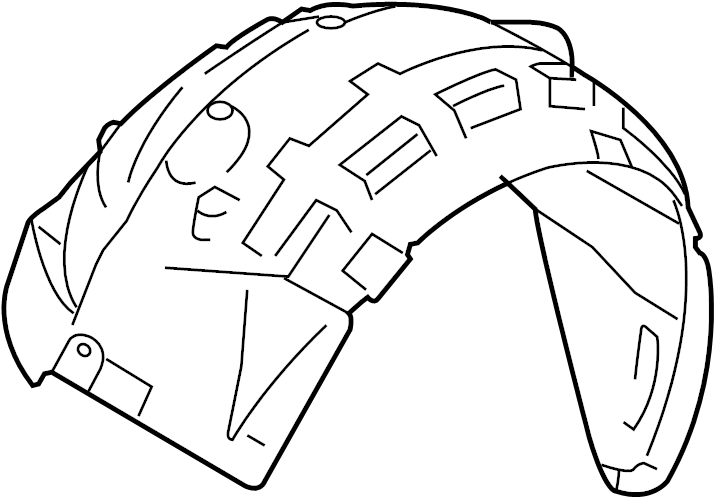 View NE5156140J Fender Splash Shield (Left, Rear) Full-Sized Product Image
