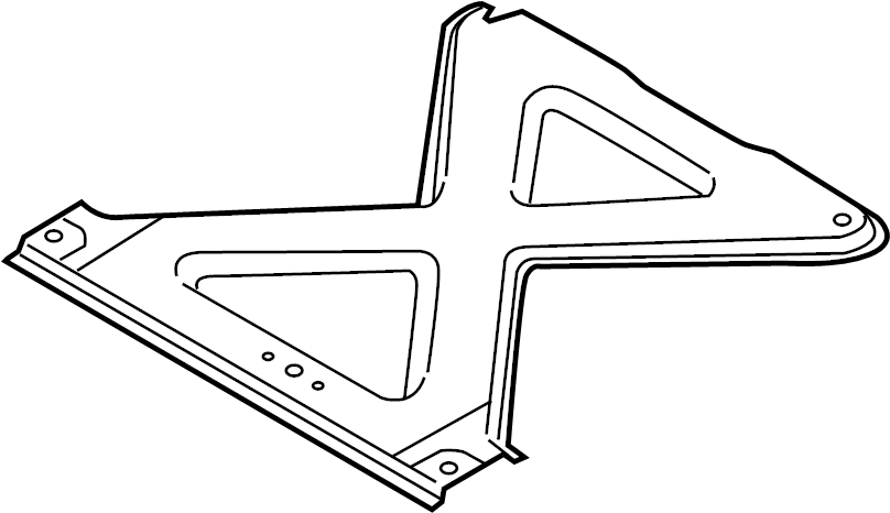 View NE55563A0C Floor Pan Crossmember (Rear) Full-Sized Product Image