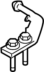 View LF4540380 Exhaust System Hanger Bracket Full-Sized Product Image