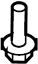 View 9KHB71225 Suspension Crossmember Bolt (Front) Full-Sized Product Image
