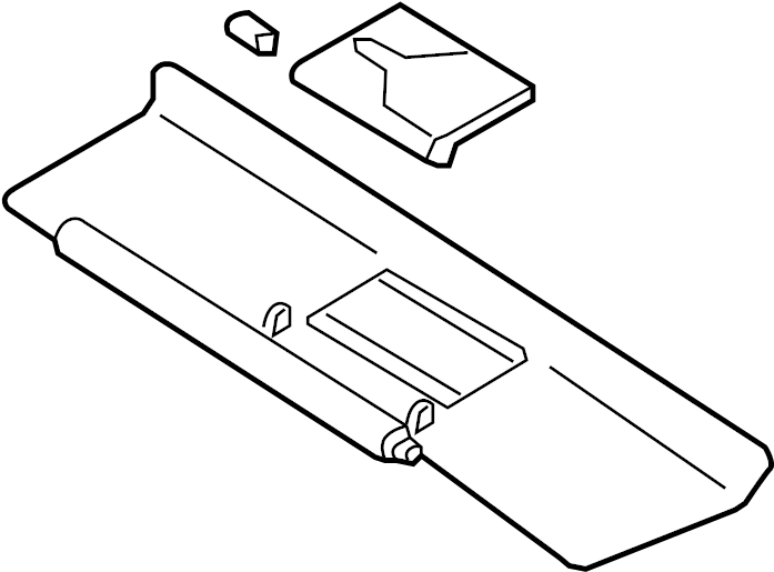 View NH1869320A02 Sun Visor (Left) Full-Sized Product Image