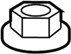 View 998910800 Nut. (Upper, Lower) Full-Sized Product Image