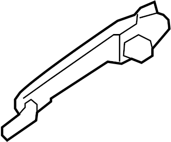 View NE5158410E71 Handle RigHT RigHT (R), Outer. Handle, outside.  Full-Sized Product Image