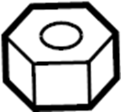 View H38034034A Nut. (Upper, Lower) Full-Sized Product Image